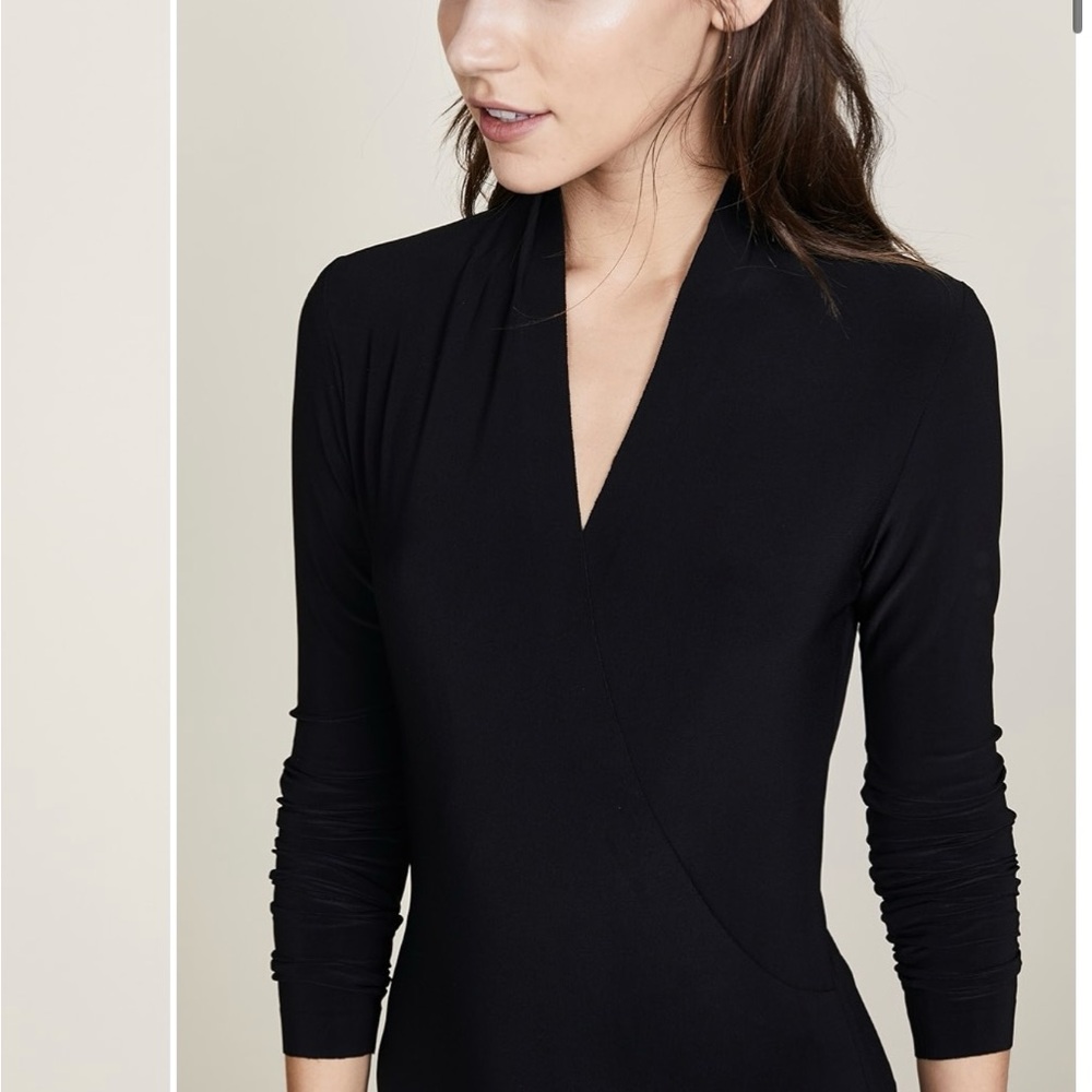 Elegant Black Long Sleeve Dress